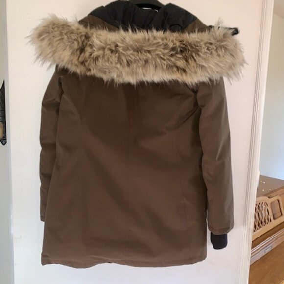 GOLDEN by Tna Waterproof Canvas Haven Parka In Dark Olive Size M - Picture 6 of 7